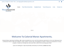 Tablet Screenshot of montanawoodsapartments.com